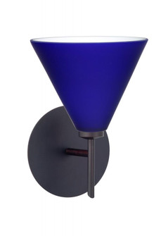 Besa Wall Kani Bronze Cobalt Blue Matte 1x5W LED (127|1SW-5121CM-LED-BR)