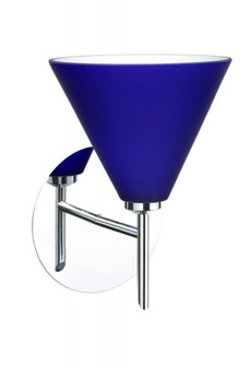 Besa Wall Kani Chrome Cobalt Blue Matte 1x5W LED (127|1SW-5121CM-LED-CR)