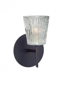 Besa Wall Nico 4 Bronze Clear Stone 1x5W LED (127|1SW-512500-LED-BR)