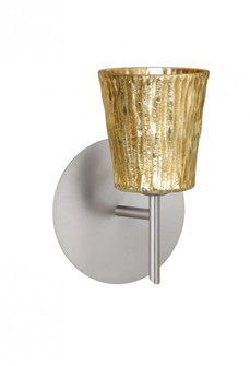 Besa Wall Nico 4 Satin Nickel Stone Gold Foil 1x5W LED (127|1SW-5125GF-LED-SN)
