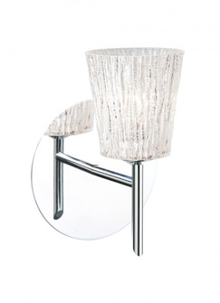 Besa Wall Nico 4 Chrome Glitter Stone 1x5W LED (127|1SW-5125GL-LED-CR)