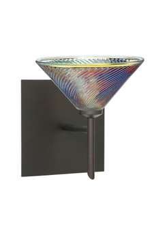 Besa Wall With SQ Canopy Swirl Bronze Dicro Swirl 1x5W LED (127|1SW-550493-LED-BR-SQ)