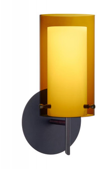 Besa Pahu 4 Wall 1SW Transparent Armagnac/Opal Bronze 1x5W LED (127|1SW-G44007-LED-BR)
