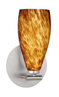 Besa Wall Karli Satin Nickel Amber Cloud 1x5W LED (127|1SX-719818-LED-SN)