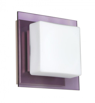 Besa Wall Alex Satin Nickel Opal/Amethyst 1x5W LED (127|1WS-773591-LED-SN)