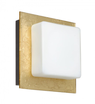 Besa Wall Alex Bronze Opal/Gold Foil 1x5W LED (127|1WS-7735GF-LED-BR)
