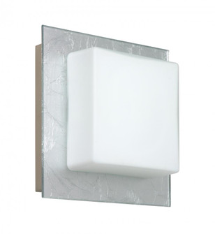 Besa Wall Alex Satin Nickel Opal/Silver Foil 1x5W LED (127|1WS-7735SF-LED-SN)