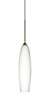 Besa Pendant Zumi Bronze Opal Matte 1x5W LED (127|1XC-439507-LED-BR)
