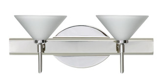 Besa Wall Kona Chrome White 2x5W LED (127|2SW-117607-LED-CR)