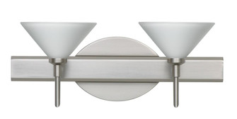 Besa Wall Kona Satin Nickel White 2x5W LED (127|2SW-117607-LED-SN)