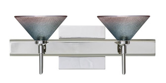 Besa Wall With SQ Canopy Kona Chrome Bi-Color 2x5W LED (127|2SW-117691-LED-CR-SQ)