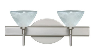 Besa Wall Domi Satin Nickel Marble 2x5W LED (127|2SW-174352-LED-SN)