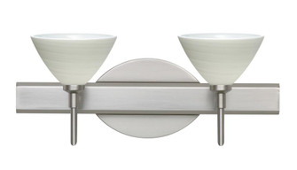 Besa Wall Domi Satin Nickel Chalk 2x5W LED (127|2SW-1743KR-LED-SN)