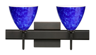 Besa Wall With SQ Canopy Mia Bronze Blue Cloud 2x5W LED (127|2SW-177986-LED-BR-SQ)