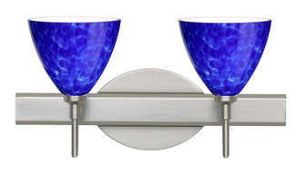 Besa Wall Mia Satin Nickel Blue Cloud 2x5W LED (127|2SW-177986-LED-SN)