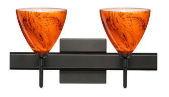 Besa Wall With SQ Canopy Mia Bronze Habanero 2x5W LED (127|2SW-1779HB-LED-BR-SQ)