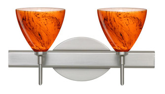 Besa Wall Mia Satin Nickel Habanero 2x5W LED (127|2SW-1779HB-LED-SN)