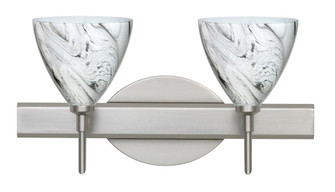 Besa Wall Mia Satin Nickel Marble Grigio 2x5W LED (127|2SW-1779MG-LED-SN)