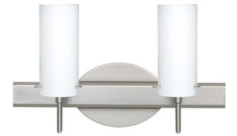 Besa Wall Copa 3 Satin Nickel Opal Matte 2x5W LED (127|2SW-440307-LED-SN)
