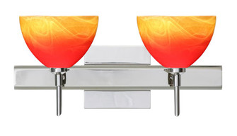 Besa Wall With SQ Canopy Brella Chrome Solare 2x5W LED (127|2SW-4679SL-LED-CR-SQ)