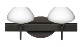 Besa Wall Peri Bronze Opal Matte 2x5W LED (127|2SW-541007-LED-BR)
