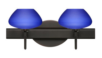 Besa Wall Peri Bronze Blue Matte 2x5W LED (127|2SW-541087-LED-BR)