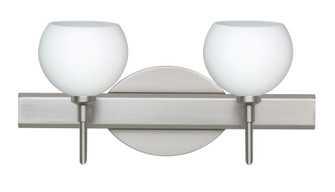 Besa Wall Palla 5 Satin Nickel Opal Matte 2x5W LED (127|2SW-565807-LED-SN)