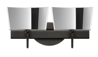 Besa Groove Wall 2SW Mirror-Frost Bronze 2x5W LED (127|2SW-6773MR-LED-BR)