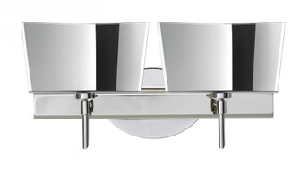 Besa Groove Wall 2SW Mirror-Frost Chrome 2x5W LED (127|2SW-6773MR-LED-CR)