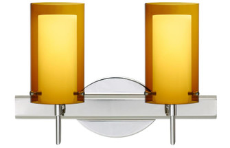 Besa Pahu 4 Wall 2SW Transparent Armagnac/Opal Chrome 2x5W LED (127|2SW-G44007-LED-CR)