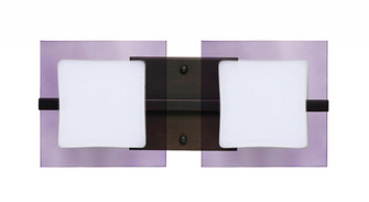 Besa Wall Alex Bronze Opal/Amethyst 2x5W LED (127|2WS-773591-LED-BR)