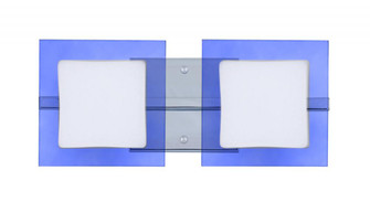 Besa Wall Alex Chrome Opal/Blue 2x5W LED (127|2WS-773592-LED-CR)