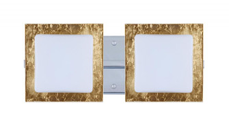Besa Wall Alex Chrome Opal/Gold Foil 2x5W LED (127|2WS-7735GF-LED-CR)
