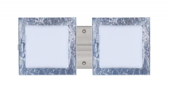 Besa Wall Alex Satin Nickel Opal/Silver Foil 2x5W LED (127|2WS-7735SF-LED-SN)