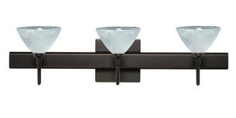 Besa Wall With SQ Canopy Domi Bronze Marble 3x5W LED (127|3SW-174352-LED-BR-SQ)