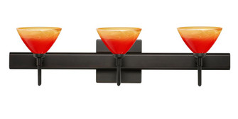 Besa Wall With SQ Canopy Domi Bronze Solare 3x5W LED (127|3SW-1743SL-LED-BR-SQ)