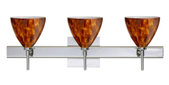 Besa Wall With SQ Canopy Mia Chrome Amber Cloud 3x5W LED (127|3SW-177918-LED-CR-SQ)