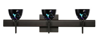 Besa Divi Wall With SQ Canopy 3SW Black Dicro Vine Bronze 3x5W LED (127|3SW-1858VB-LED-BR-SQ)