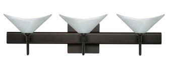 Besa Wall With SQ Canopy Hoppi Bronze Marble 3x3W LED (127|3SW-191352-LED-BR-SQ)