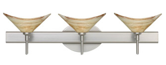 Besa Wall Hoppi Satin Nickel Mocha 3x3W LED (127|3SW-191383-LED-SN)