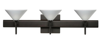 Besa Wall With SQ Canopy Kona Bronze White Starpoint 3x5W LED (127|3SW-282453-LED-BR-SQ)