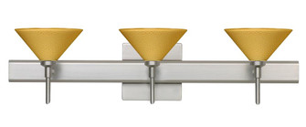 Besa Wall With SQ Canopy Kona Satin Nickel Mango Starpoint 3x5W LED (127|3SW-282490-LED-SN-SQ)