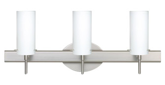 Besa Wall Copa 3 Satin Nickel Opal Matte 3x5W LED (127|3SW-440307-LED-SN)
