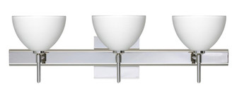 Besa Wall With SQ Canopy Brella Chrome White 3x5W LED (127|3SW-467907-LED-CR-SQ)