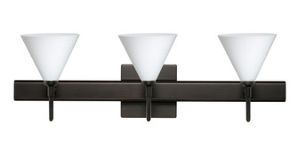 Besa Wall With SQ Canopy Kani Bronze Opal Matte 3x5W LED (127|3SW-512107-LED-BR-SQ)