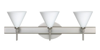 Besa Wall Kani Satin Nickel Opal Matte 3x5W LED (127|3SW-512107-LED-SN)