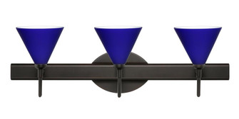 Besa Wall Kani Bronze Cobalt Blue Matte 3x5W LED (127|3SW-5121CM-LED-BR)
