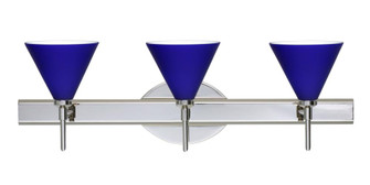 Besa Wall Kani Chrome Cobalt Blue Matte 3x5W LED (127|3SW-5121CM-LED-CR)