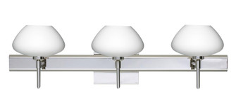 Besa Wall With SQ Canopy Peri Chrome Opal Matte 3x5W LED (127|3SW-541007-LED-CR-SQ)