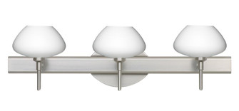 Besa Wall Peri Satin Nickel Opal Matte 3x5W LED (127|3SW-541007-LED-SN)